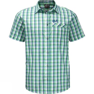 Camisa Jack Wolfskin Napo River Hombre Verde - Chile JQH761802